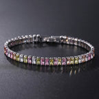 Luxury Tennis Bracelet CZ Diamonds Single Row Jewelry