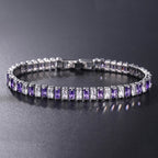 Luxury Tennis Bracelet CZ Diamonds Single Row Jewelry