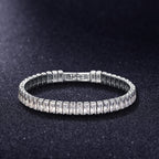 Luxury Tennis Bracelet CZ Diamonds Single Row Jewelry