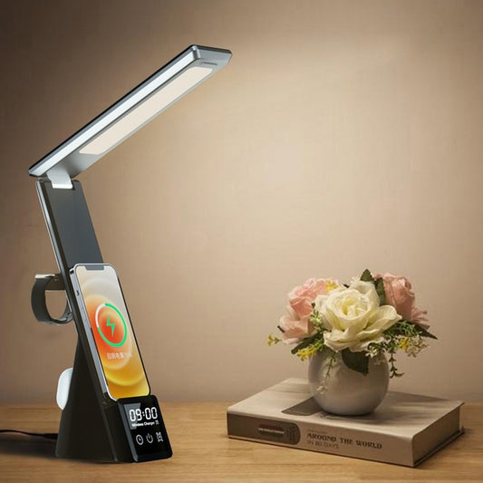 Phone Charger & SmartWatch & Earbuds Fast-Charging Station Lamp
