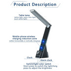 Phone Charger Lamp 5 in 1 Charging Station Bed Light Watch and Earbuds