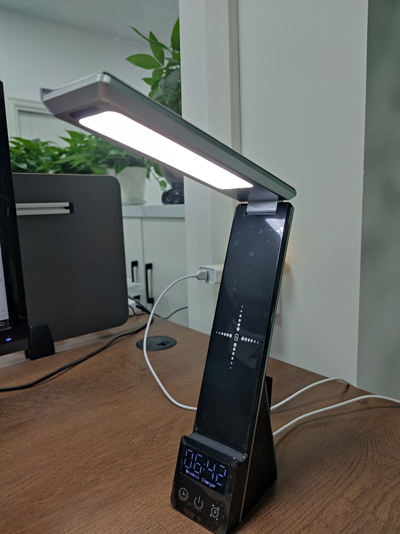 Phone Charger Lamp 5 in 1 Charging Station Bed Light Watch and Earbuds