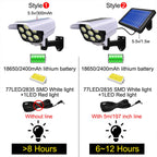 Dummy Security Camera Fake CCTV with Real Floodlight Motion Sensor Waterproof Spotlight