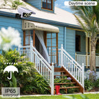 Dummy Security Camera Fake CCTV with Real Floodlight Motion Sensor Waterproof Spotlight