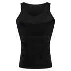 Compression Vest Men's Shapewear Slimming T-shirt Underwear Hide Beer Belly Look Skinny