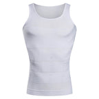Compression Vest Men's Shapewear Slimming T-shirt Underwear Hide Beer Belly Look Skinny