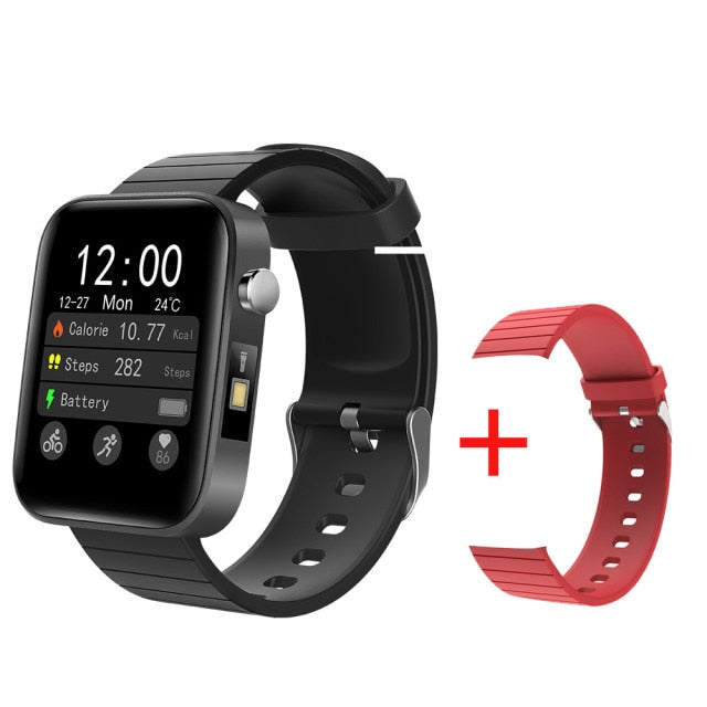 SmartWatch Body Temperature T68 + Torch + Thermometer + Pulse + Blood Pressure + Oxygen Monitor