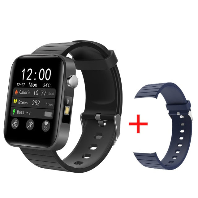 SmartWatch Body Temperature T68 + Torch + Thermometer + Pulse + Blood Pressure + Oxygen Monitor