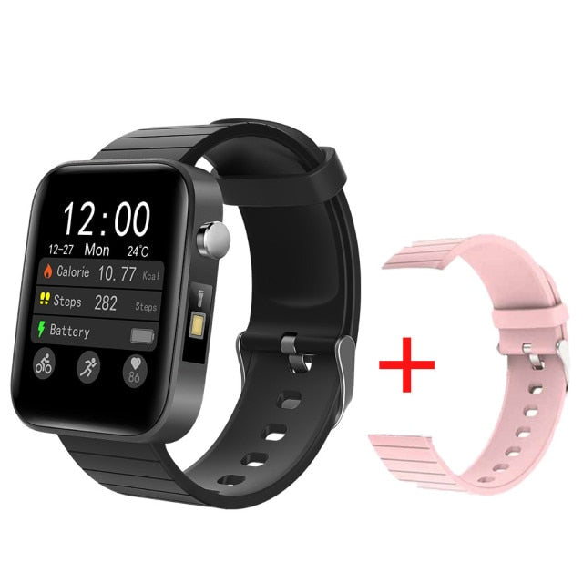 SmartWatch Body Temperature T68 + Torch + Thermometer + Pulse + Blood Pressure + Oxygen Monitor