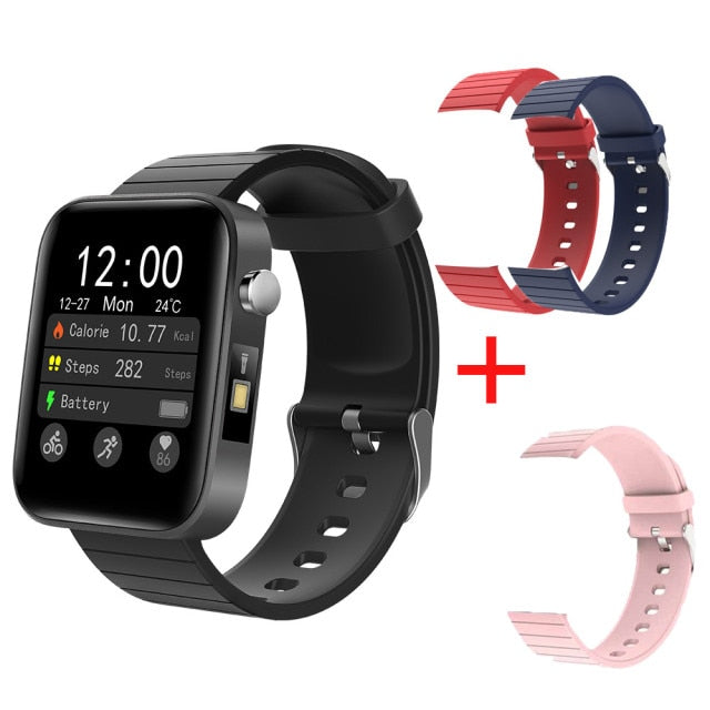 SmartWatch Body Temperature T68 + Torch + Thermometer + Pulse + Blood Pressure + Oxygen Monitor