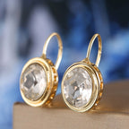 Crystal Drop Earrings 14K & 18K Gold-Filled With Rhinestones