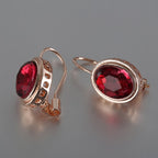 Crystal Drop Earrings 14K & 18K Gold-Filled With Rhinestones