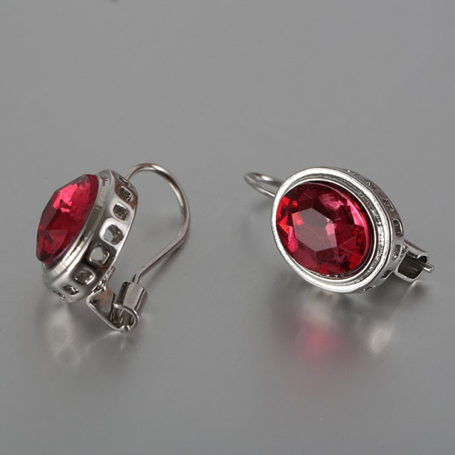 Crystal Drop Earrings 14K & 18K Gold-Filled With Rhinestones