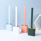 Flexible Silicone Toilet Brush - Floor or Wall Mounted