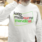 Men's T-shirt Keep Melbourne Marvellous - Hoddle Grid Design Plus Sizes