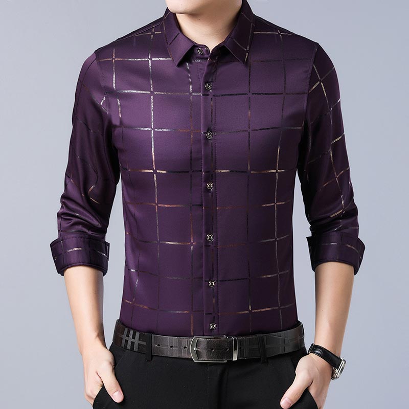 Dress Shirt Wrinkle-Resistant Men's