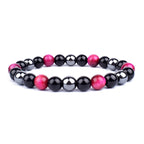 Energy Bracelet Tiger's Eye, Black Obsidian, Hematite