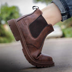 Safety Work Boots Steel-Capped Toes With Anti-Puncture Soles