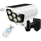 Dummy Security Camera Fake CCTV with Real Floodlight Motion Sensor Waterproof Spotlight