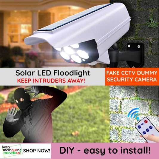 Fake Camera & Dummy Floodlight Motion Sensor Spotlight Waterproof