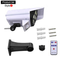 Fake CCTV Home Security Camera Dummy With Real Floodlight