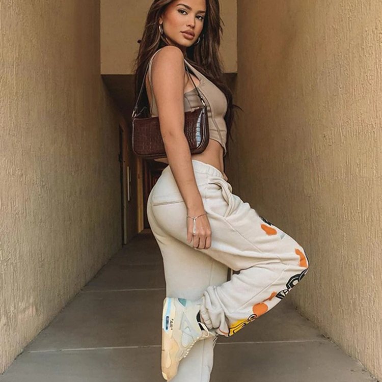 Baggy Relaxed Fit Casual Track Pants - Sweats Streetwear