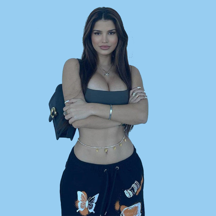 Baggy Relaxed Fit Casual Track Pants - Sweats Streetwear