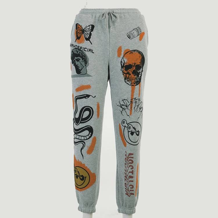 Baggy Relaxed Fit Casual Track Pants - Sweats Streetwear