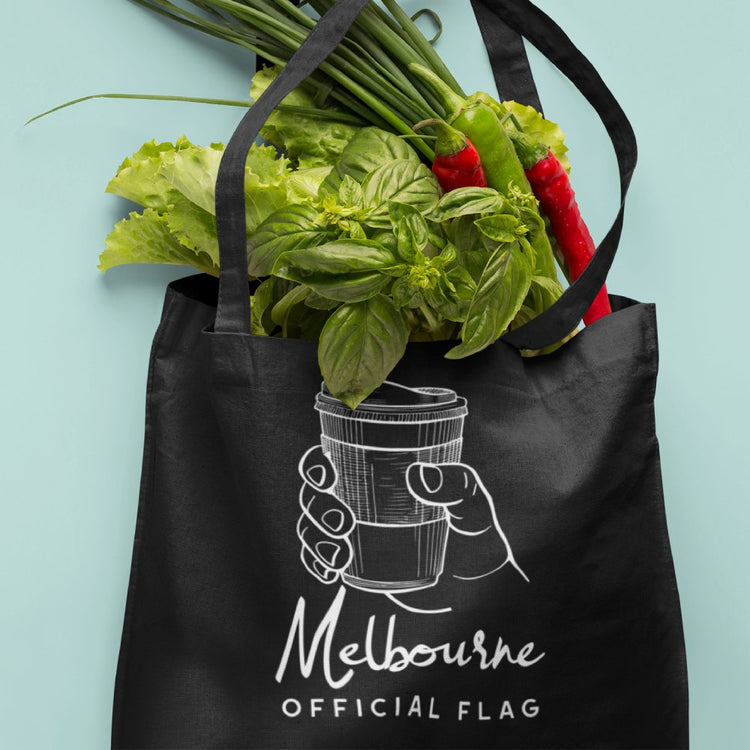 Canvas Quality Tote Shopping Bag - Official Melbourne Flag