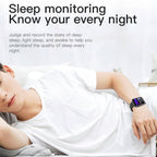 Smart Watch Body Monitor T68 Torch Thermometer Pulse Blood Pressure Oxygen