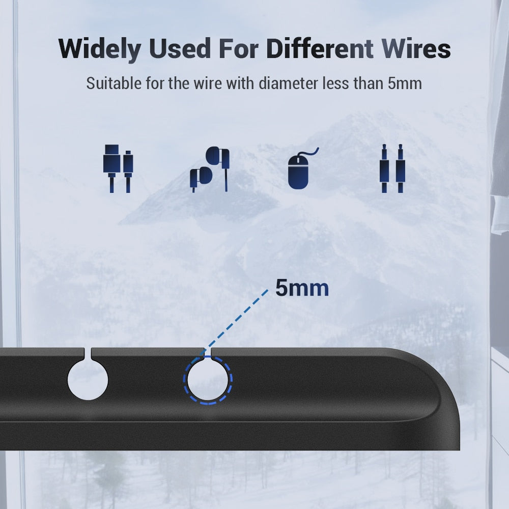 Cable Tidy Clips Computer Cords Stick On Holder