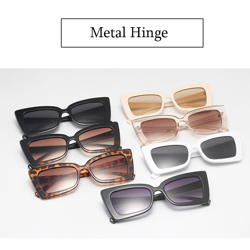 Vintage Square Butterfly Sunglasses Classic Retro Design