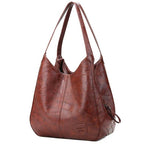 Large-Capacity Vintage Classic Shoulder Handbag