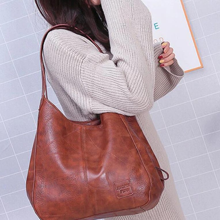 Large-Capacity Vintage Classic Shoulder Handbag