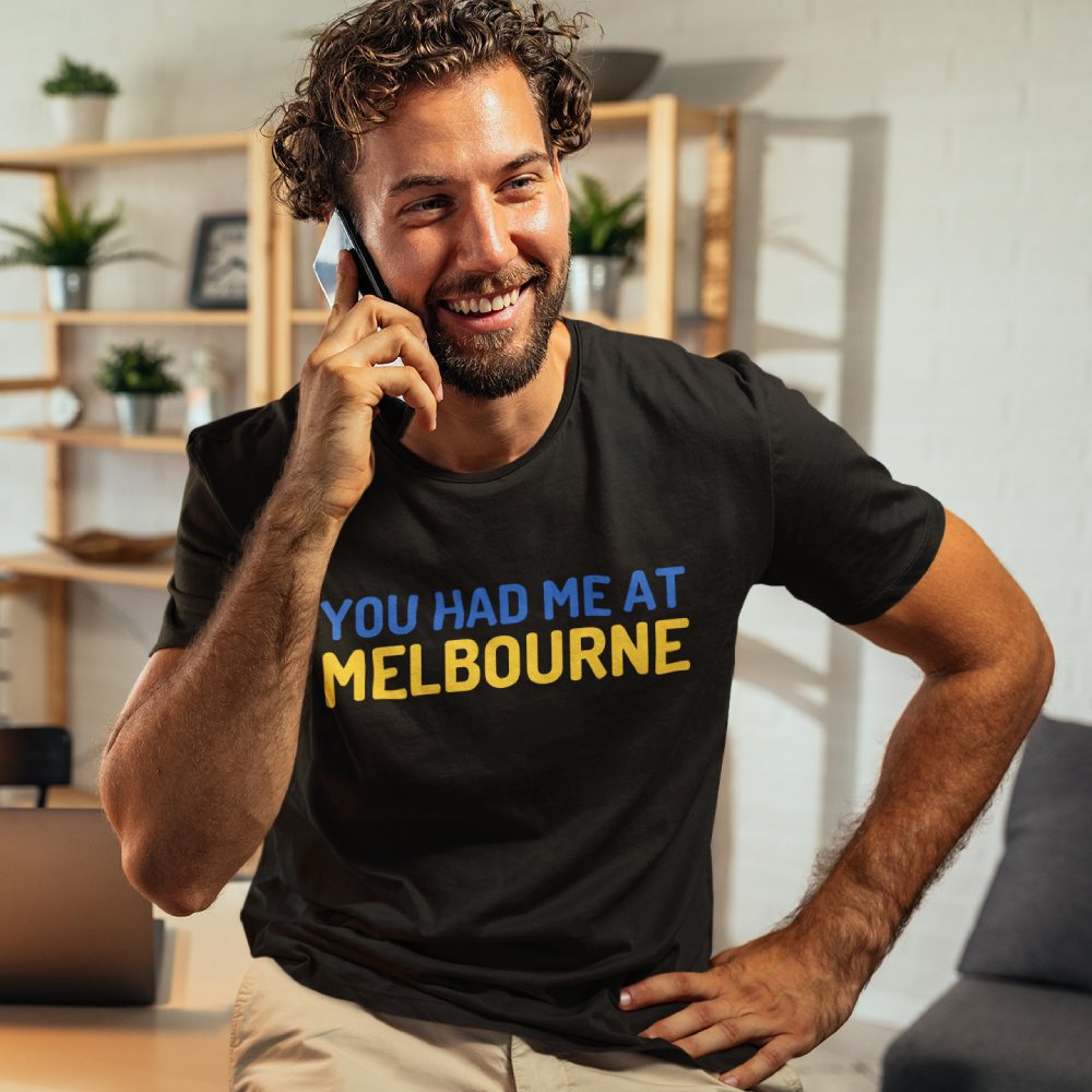 Men's Funny T-shirt "You Had Me At Melbourne" Famous Jerry Maguire Movie Quote Plus Sizes
